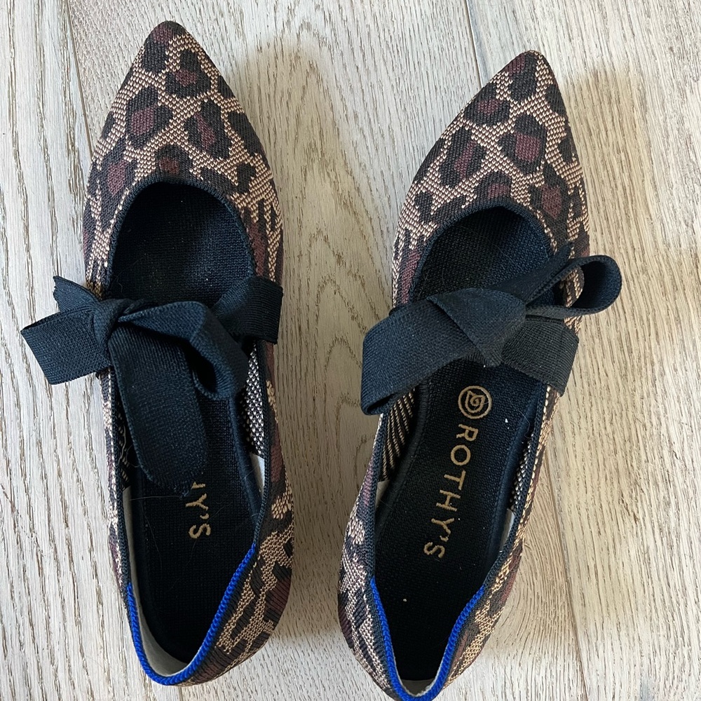 Rothy’s with bows . Worn twice